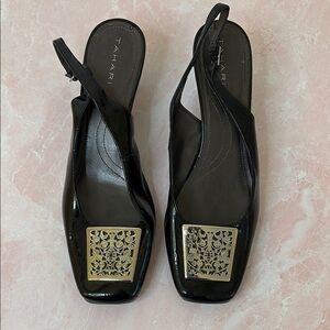 Tahari Black Slingback “Elephaba”Women's Shoes